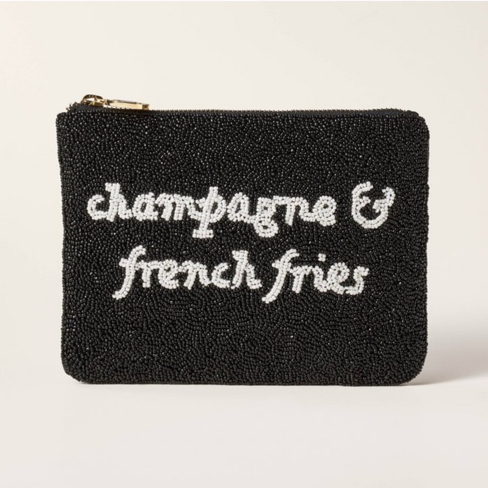 Kate Spade Black Beaded Clutch  🍾